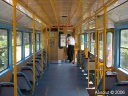  Interier vozu 26, zaujme kabinka obdobn tramvajm T3SU.